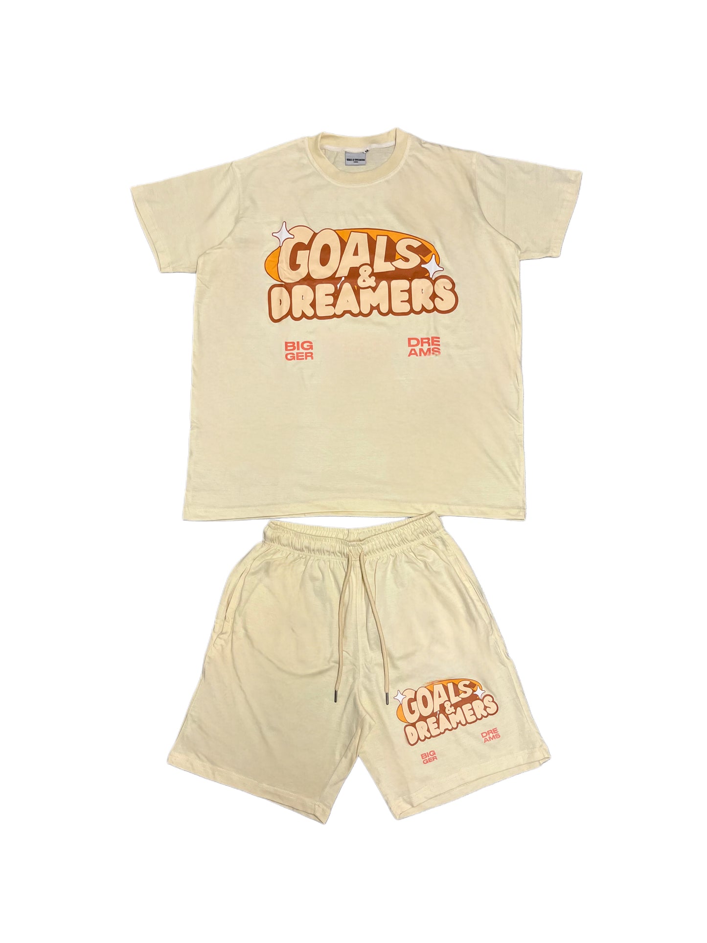 Bigger dreams short set (cream)