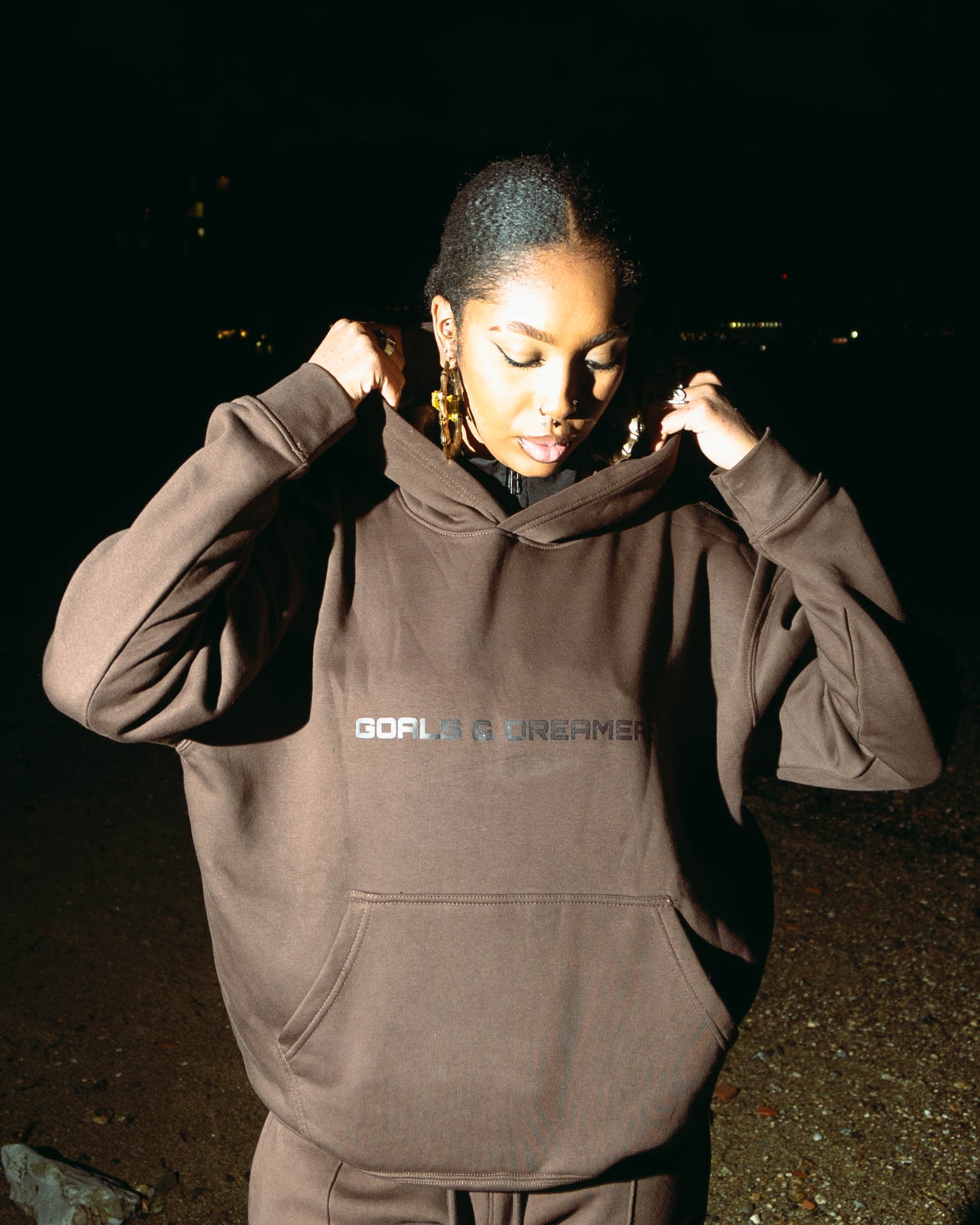 Echelon hoodie (chocolate brown)