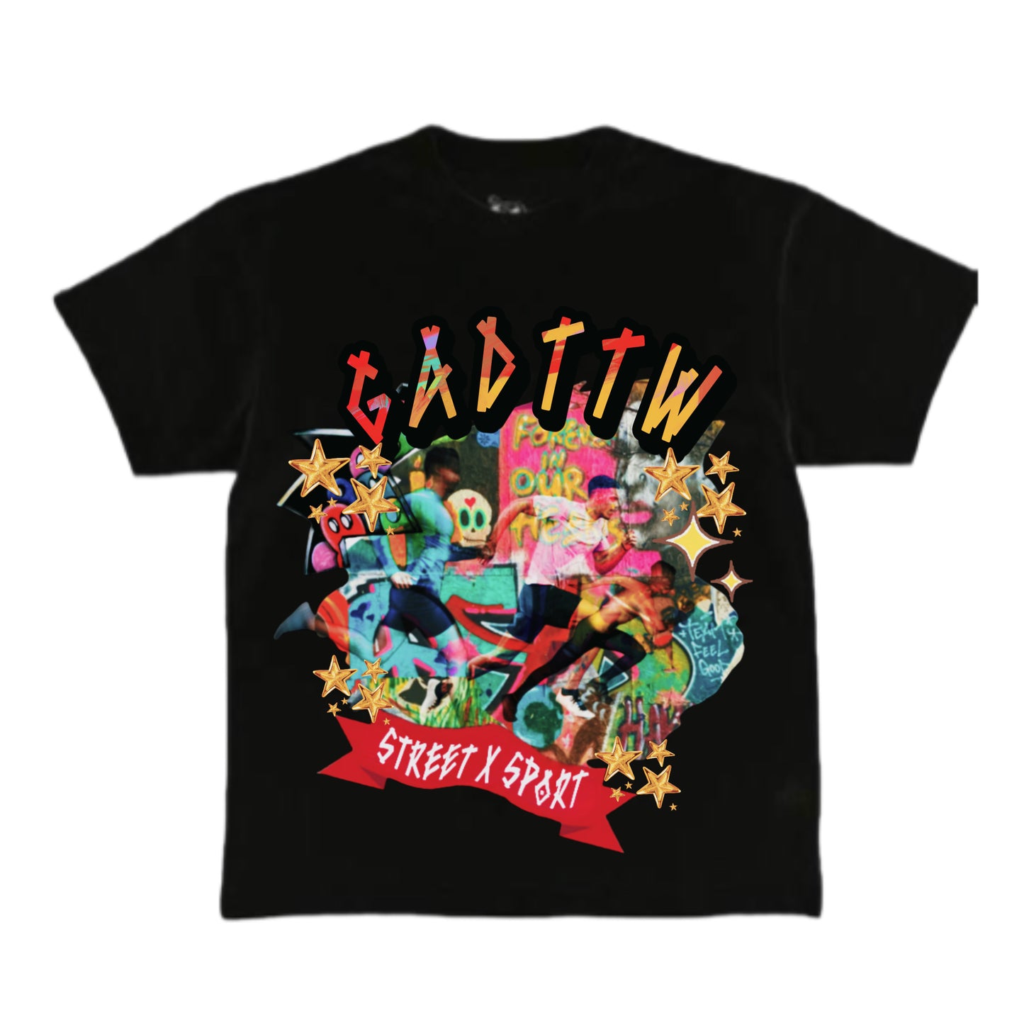 GADTTW street x sport t-shirt (black)