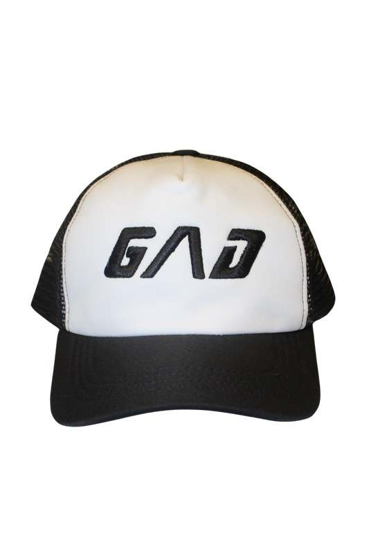 GAD logo trucker cap black