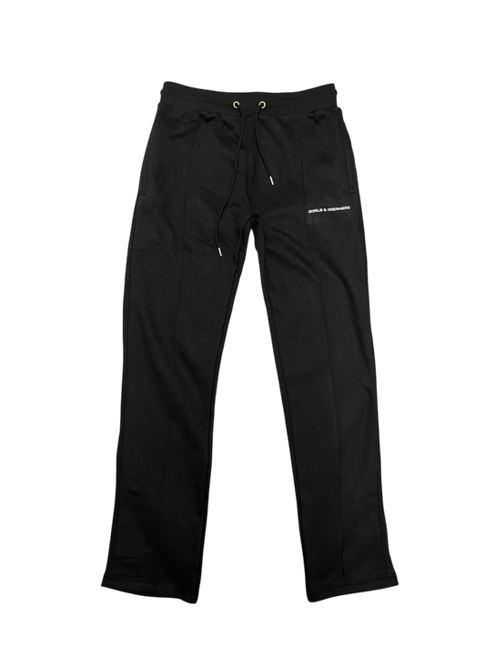 Echelon straight leg joggers (BLACK)